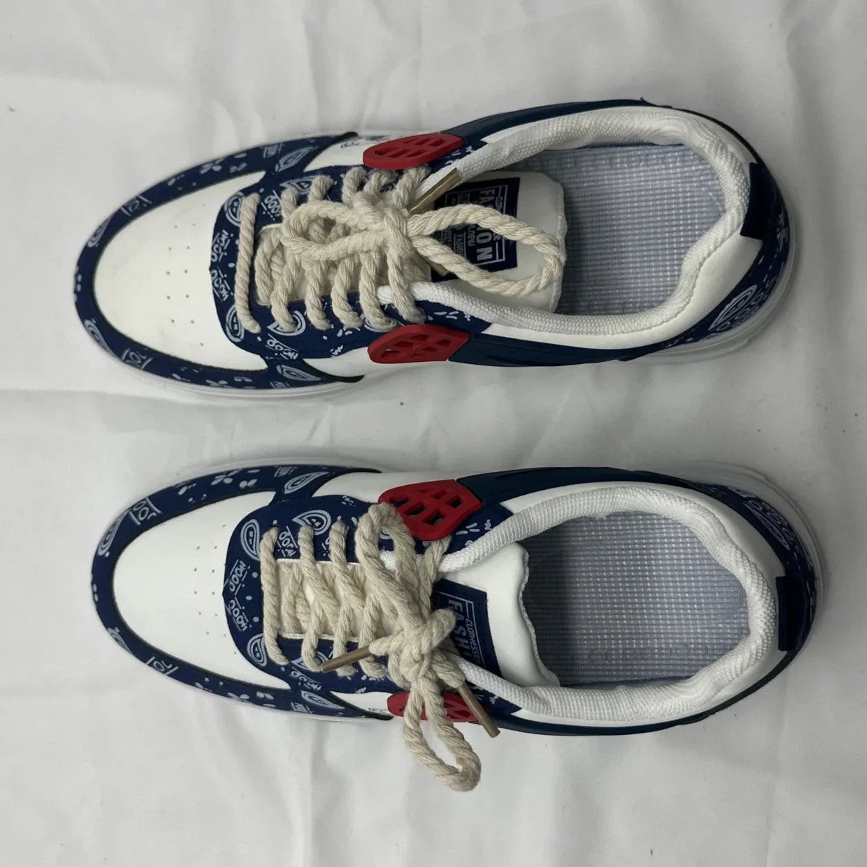 Men’s Multicolor Blue White Casual Sneakers