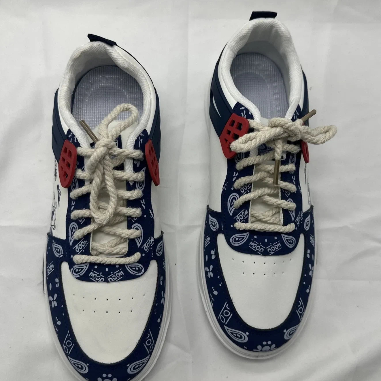 Men’s Multicolor Blue White Casual Sneakers