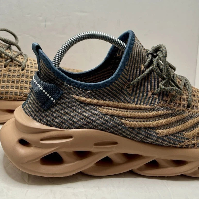 Men's Stylish Yellow and Grey Sneakers