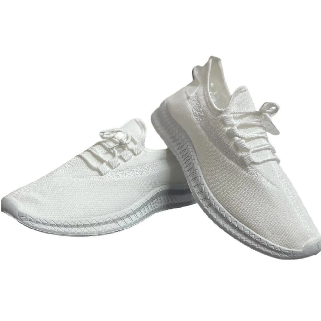 White Athletic Running Men's Fashion Shoes